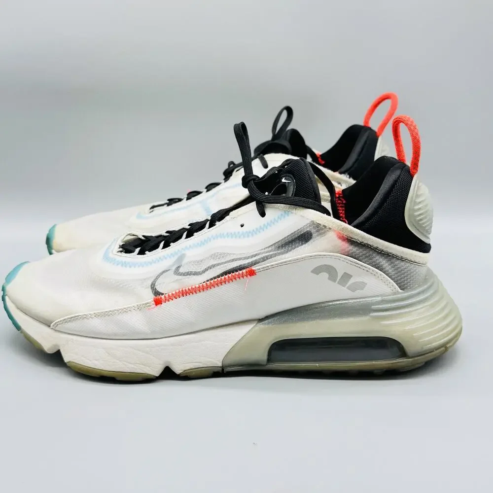 Nike Shoes Mens 12 White Black Air Max 2090 Pure Platinum Visible Air Sneaker